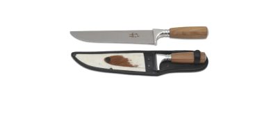 FACA 8” AÇO INOX CB MAD. NA BAINHA