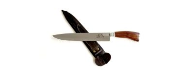 FACA 10” AÇO INOX CB MAD. NA BAINHA 20cm